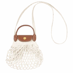 Longchamp Le Pliage Filet XS Mesh Bag Ecru - Canvas