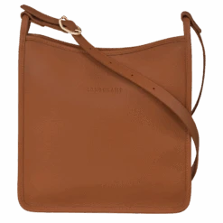 Longchamp Le Foulonné M Crossbody Bag Caramel - Leather