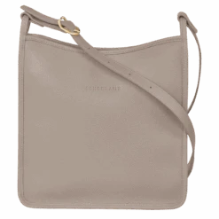 Longchamp Le Foulonné M Crossbody Bag Turtledove - Leather