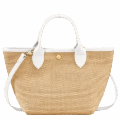 Longchamp Le Panier Pliage S Basket Bag White - Canvas 10 Longchamp Le Panier Pliage S Basket Bag White - Canvas -Longchamp 10144HZB007 3