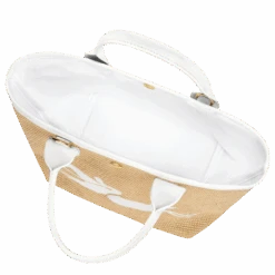 Longchamp Le Panier Pliage S Basket Bag White - Canvas 11 Longchamp Le Panier Pliage S Basket Bag White - Canvas -Longchamp 10144HZB007 5