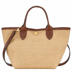 Longchamp Le Panier Pliage S Basket Bag Brown - Canvas 9 Longchamp Le Panier Pliage S Basket Bag Brown - Canvas -Longchamp 10144HZB035 3