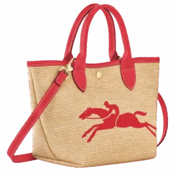 Longchamp Le Panier Pliage S Basket Bag Red - Canvas 8 Longchamp Le Panier Pliage S Basket Bag Red - Canvas -Longchamp 10144HZB545 2