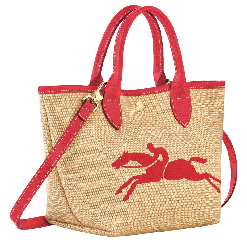 Longchamp Le Panier Pliage S Basket Bag Red - Canvas 5 Longchamp Le Panier Pliage S Basket Bag Red - Canvas - Image 3