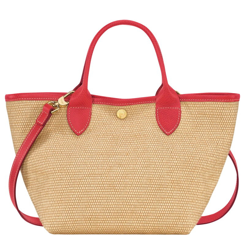 Longchamp Le Panier Pliage S Basket Bag Red - Canvas 6 Longchamp Le Panier Pliage S Basket Bag Red - Canvas - Image 4