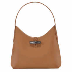 Longchamp Roseau M Hobo Bag Natural - Leather