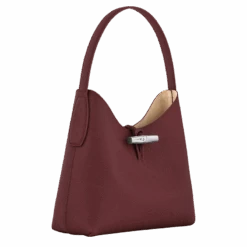 Longchamp Roseau M Hobo Bag Plum - Leather -Longchamp 10153HPN261 2