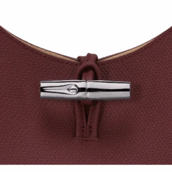Longchamp Roseau M Hobo Bag Plum - Leather -Longchamp 10153HPN261 6