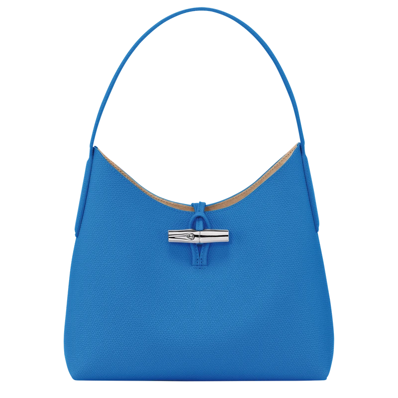 Longchamp Roseau M Hobo Bag Cobalt - Leather 3 Longchamp Roseau M Hobo Bag Cobalt - Leather