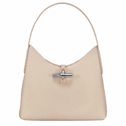 Longchamp Roseau M Hobo Bag Paper - Leather