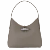 Longchamp Roseau M Hobo Bag Turtledove - Leather