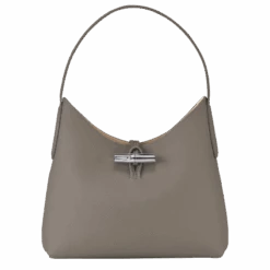 Longchamp Roseau M Hobo Bag Turtledove - Leather