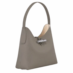 Longchamp Roseau M Hobo Bag Turtledove - Leather -Longchamp 10153HPNP55 2