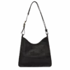 Longchamp Le Foulonné M Hobo Bag Black - Leather