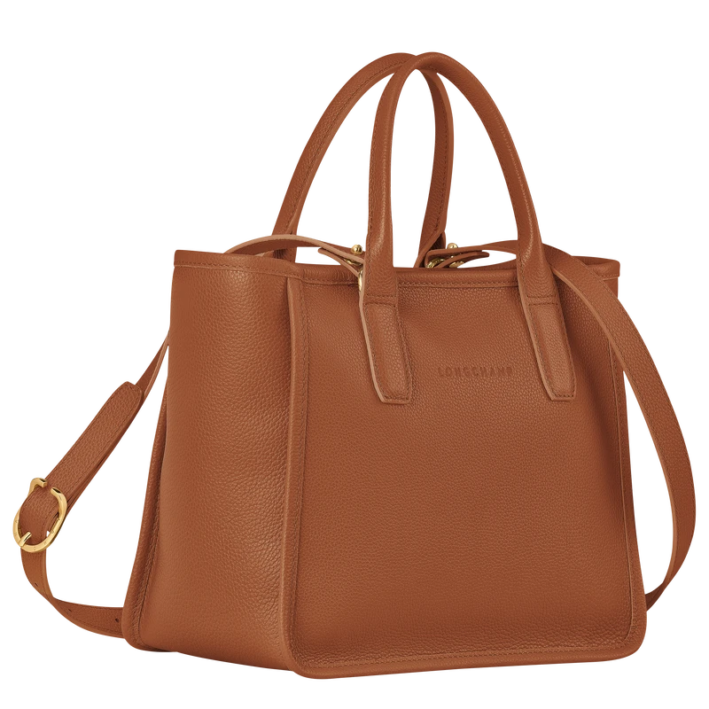 Longchamp Le Foulonné M Tote Bag Caramel - Leather 5 Longchamp Le Foulonné M Tote Bag Caramel - Leather - Image 3