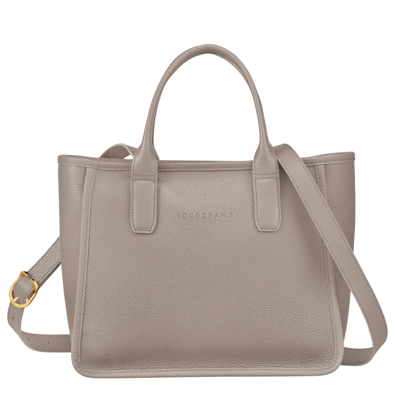 Longchamp Le Foulonné M Tote Bag Turtledove - Leather 3 Longchamp Le Foulonné M Tote Bag Turtledove - Leather