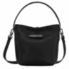 Longchamp Roseau Essential XS Bucket Bag Black - Leather