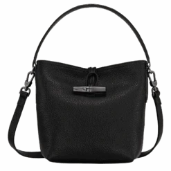 Longchamp Roseau Essential XS Bucket Bag Black - Leather