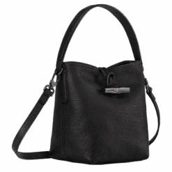 Longchamp Roseau Essential XS Bucket Bag Black - Leather -Longchamp 10159968001 2