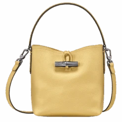 Longchamp Roseau Essential XS Bucket Bag Wheat - Leather