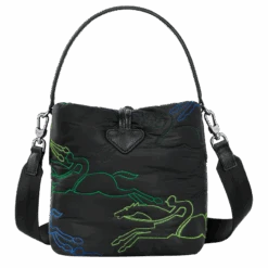 Longchamp Roseau Essential S Bucket Bag Black - Canvas -Longchamp 10159HDN001 3