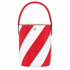 Longchamp Épure S Bucket Bag Red/White - Leather