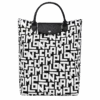 Longchamp Le Pliage LGP M Tote Bag Black/White - Canvas 2 Longchamp Le Pliage LGP M Tote Bag Black/White - Canvas -Longchamp 10168412067 0
