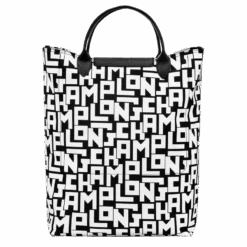Longchamp Le Pliage LGP M Tote Bag Black/White - Canvas 9 Longchamp Le Pliage LGP M Tote Bag Black/White - Canvas -Longchamp 10168412067 3
