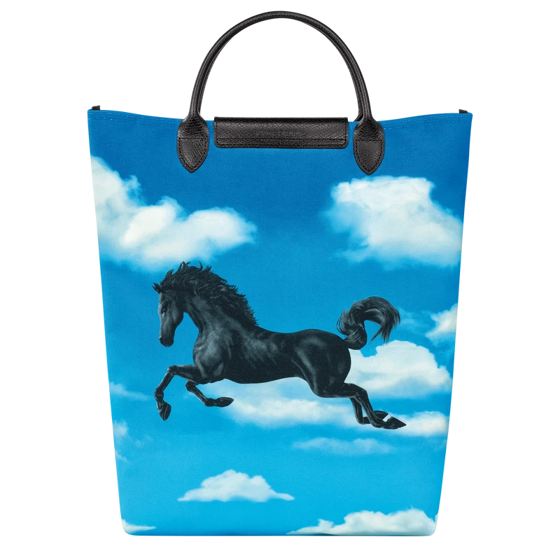 Longchamp X ToiletPaper M Tote Bag Cloud Blue - Canvas 6 Longchamp X ToiletPaper M Tote Bag Cloud Blue - Canvas - Image 4