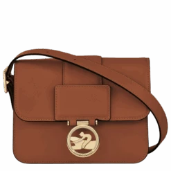 Longchamp Box-Trot S Crossbody Bag Cognac - Leather
