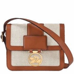 Longchamp Box-Trot S Crossbody Bag Cognac - Canvas
