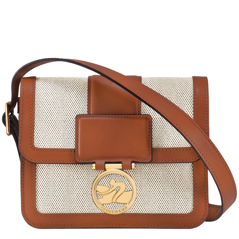 Longchamp Box-Trot S Crossbody Bag Cognac - Canvas 3 Longchamp Box-Trot S Crossbody Bag Cognac - Canvas