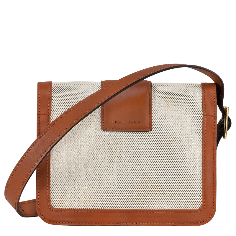 Longchamp Box-Trot S Crossbody Bag Cognac - Canvas 6 Longchamp Box-Trot S Crossbody Bag Cognac - Canvas - Image 4