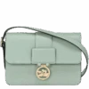 Longchamp Box-Trot M Crossbody Bag Green-gray - Leather