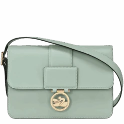 Longchamp Box-Trot M Crossbody Bag Green-gray - Leather