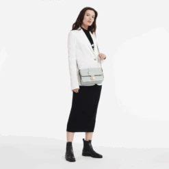 Longchamp Box-Trot M Crossbody Bag Green-gray - Leather -Longchamp 10175HAUM00 10