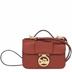 Longchamp Box-Trot XS Crossbody Bag Mahogany - Leather