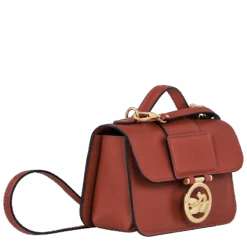 Longchamp Box-Trot XS Crossbody Bag Mahogany - Leather -Longchamp 10180HAU204 2