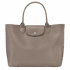 Longchamp Le Pliage City L Tote Bag Taupe - Canvas