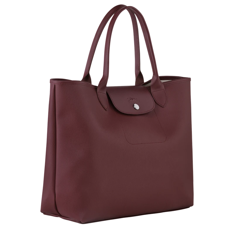 Longchamp Le Pliage City L Tote Bag Plum - Canvas 5 Longchamp Le Pliage City L Tote Bag Plum - Canvas - Image 3