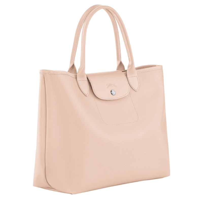 Longchamp Le Pliage City L Tote Bag Nude - Canvas 4 Longchamp Le Pliage City L Tote Bag Nude - Canvas - Image 2