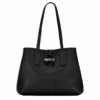 Longchamp Roseau Essential M Tote Bag Black - Leather 1 Longchamp Roseau Essential M Tote Bag Black - Leather -Longchamp 10183968001 0