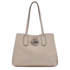 Longchamp Roseau Essential M Tote Bag Clay - Leather