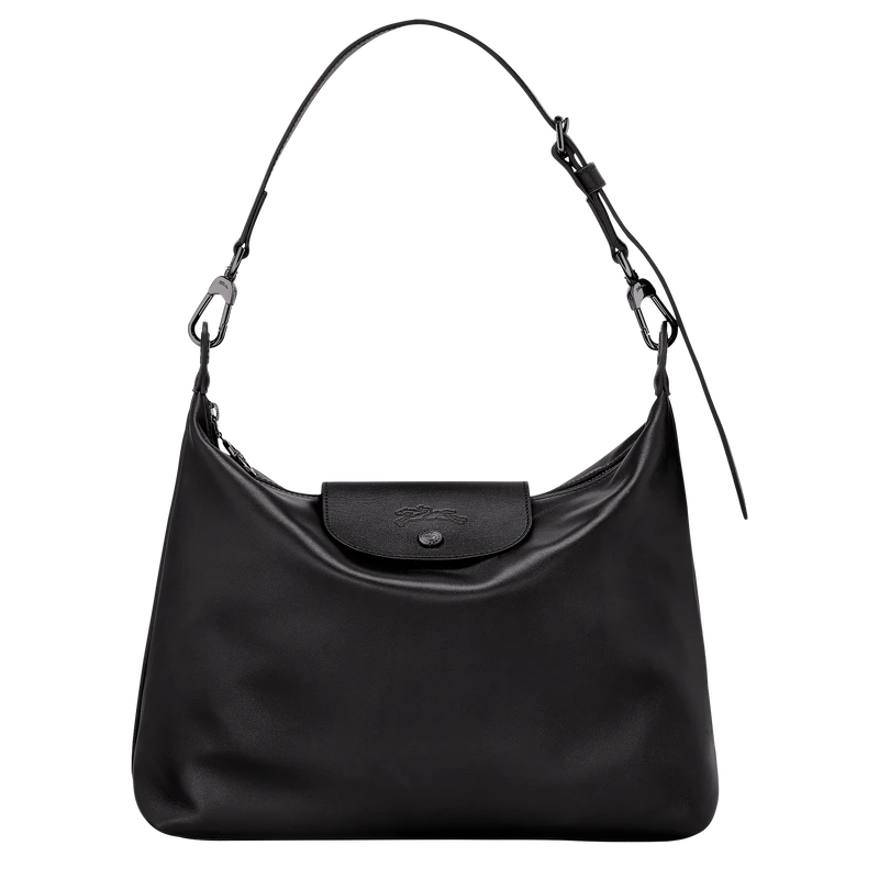 Longchamp Le Pliage Xtra M Hobo Bag Black - Leather 3 Longchamp Le Pliage Xtra M Hobo Bag Black - Leather
