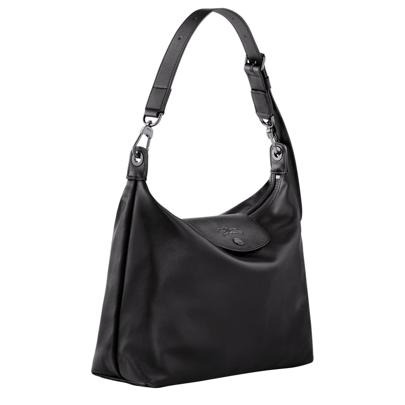 Longchamp Le Pliage Xtra M Hobo Bag Black - Leather 5 Longchamp Le Pliage Xtra M Hobo Bag Black - Leather - Image 3