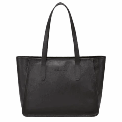 Longchamp Le Foulonné L Tote Bag Black - Leather