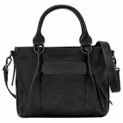 Longchamp 3D S Handbag Black - Leather
