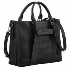 Longchamp 3D L Handbag Black - Leather 9 Longchamp 3D L Handbag Black - Leather -Longchamp 10198HCV001 2