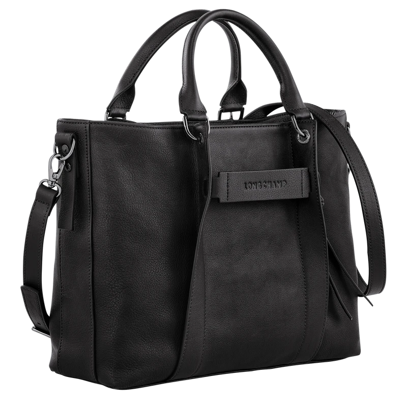 Longchamp 3D L Handbag Black - Leather 5 Longchamp 3D L Handbag Black - Leather - Image 3