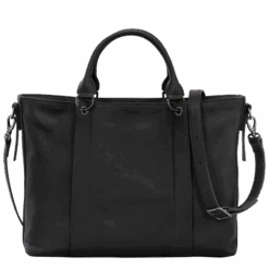 Longchamp 3D L Handbag Black - Leather 10 Longchamp 3D L Handbag Black - Leather -Longchamp 10198HCV001 3